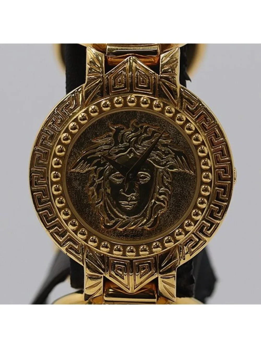Versace Gianni Medusa Coin Watch Gold Dial